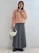 Толстовка на молнии утепленная без капюшона женская Uniqlo 255308353 L Розовая (1159845085) - изображение 6