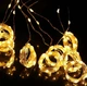 Гирлянда-штора Роса 8 режимов 3×3м, 300LED Теплый белый , с пультом, от USB (светодиодная гирлянда) - изображение 3