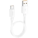 Дата кабель Hoco X96 Hyper USB to Type-C 100W (0.25m) White - зображення 1