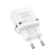 Мережевий зарядний пристрій Hoco N24 Victorious single port PD20W charger(EU) White - зображення 6