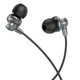 Навушники (дротові) Hoco для M98 Повітряний метал універсальний earphones with microphone 3.5mm Metal gray - зображення 3