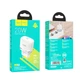 Мережевий зарядний пристрій Hoco N24 Victorious single port PD20W charger(EU) White - зображення 8