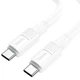 Кабель Hoco для X84 Type-C to Type-C Solid 60W charging data cable (L=1M) White - изображение 2