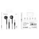 Наушники (проводные) Hoco для M101 Crystal joy wire-controlled earphones with microphone 3.5mm Black - изображение 2