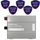 Зарядний пристрій Qoltec Monolith для акумуляторів LiFePO4 AGM GEL SLA 80 А 12 В (5901878519180) - зображення 5