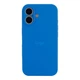 Чохол Silicone Case Full Size with Frame для iPhone 16 Колір 53.Cornflower - изображение 5