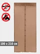Дверна антимоскітна шторка Magnetic Mesh на магнітах коричневий AMZ 429-42715299 - зображення 4