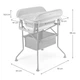 Столик для пеленания с ванночкой Kinderkraft Bubbly Grey (KABUBB00GRY0000) (5902533929047) - изображение 5
