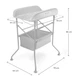 Столик для пеленания с ванночкой Kinderkraft Bubbly Grey (KABUBB00GRY0000) (5902533929047) - изображение 7