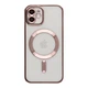Чохол TPU Metallic Full Camera with Magsafe для iPhone 12 Колір Rose Gold - изображение 1