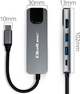 USB Hub Qoltec Hub Adapter USB-C PD 100 W 5 in 1 Grey (5901878537955) - obraz 2