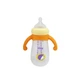 Пляшечка пластикова з силіконовими ручками Mega Zayka 260 мл MGZ-0200(Yellow) - изображение 2