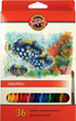 Zestaw kolorowych kredek Koh-i-Noor Mondeluz 36 szt (8593539154211) - obraz 1