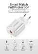 Зарядний пристрій для телефона QC3.0 18W 1xUSB швидка зарядка смартфону USLION UC6900 (TE-023) White - зображення 4
