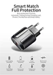 Сетевое зарядное устройство для телефона QC3.0 18W 1xUSB быстрая зарядка смартфона USLION UC6900 (TE-023) Black - изображение 10