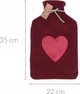 Pokrowiec na termofor Home & Styling Collection z dzianiny 35 cm Czerwony (5902973444551) - obraz 2