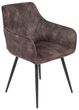 Krzesło do kuchni i salonu HOMLA 894485 SATORI 57 x 59 x 84 cm Brązowe (5904183894485) - obraz 1