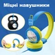 Детские наушники проводные наушники для детей с микрофоном для мальчиков девочек ребенка планшета телефона учебы New Bee KH20 Blue - изображение 3