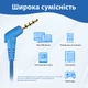 Детские наушники проводные наушники для детей с микрофоном для мальчиков девочек ребенка планшета телефона учебы New Bee KH20 Blue - изображение 6