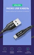 Кабель microUSB - USB (3m) провід швидкого заряджання для телефону USLION US0124 Black - зображення 2