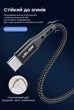Кабель USB Type-C - USB (1m) провод быстрой зарядки для телефона USLION US0125 Black - изображение 5