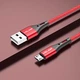 Кабель microUSB - USB (2m) провод быстрой зарядки для телефона USLION US0124 Red - изображение 3