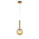 Светильник подвесной шар Levistella 752103-1(3515) GD+BR золото, плафон коричневый - изображение 2