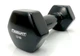 Гантель для фітнесу 3.0 кг EasyFit із вініловим покриттям чорна - зображення 1