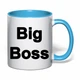 Чашка с печатью "Big Boss" (цвет голубой) (32744) - изображение 2