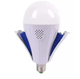 Аккумуляторная цокольная Е27 лампочка LED 2x18650, 20W светодиодная аварийная лампа на батарейках - изображение 1