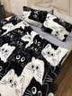 Одеяло холлофайбер Cappone из микрофибры Котики 200х220 см + 2 подушки 40х60 см - изображение 4