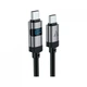Дата кабель USB-C to USB-C 1.2m 60W digital display C15-03 Black Acefast (6974316283720) (260946) - изображение 2