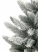 Литая искусственная заснеженная елка Classic в кашпо с мешковиной 50 см зеленый (Н01010) - изображение 8