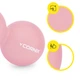Масажний м'яч Cornix Lacrosse DuoBall 6.3 x 12.6 см XR-0116 Pink - зображення 2