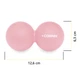 Масажний м'яч Cornix Lacrosse DuoBall 6.3 x 12.6 см XR-0116 Pink - зображення 3