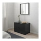 Комод з 2 ящиками IKEA NORDLI 80x54 см антрацит 892.116.93 - зображення 3