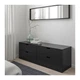 Комод с 4 ящиками IKEA NORDLI 160x54 см антрацит 392.116.95 - изображение 2