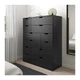 Комод з 12 ящиками IKEA NORDLI 120x145 см антрацит 892.116.88 - зображення 3