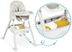 Krzesełko do karmienia Ricokids Milo 3 w 1 Szare + Śliniaczek (5903890632267) - obraz 6