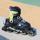 Детские раздвижные ролики Rollerblade Microblade 28-32 EU Black Blue - изображение 3