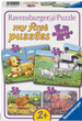 Набір пазлів Ravensburger Rodzina zwierząt 2 + 4 + 6 + 8 елементів 12004041 (4005555040415) - зображення 1