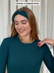 Плаття в рубчик довге осіннє жіноче Merlini Венето 700001143 L-XL Зелене (700001143_2) - зображення 7