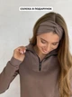 Платье на флисе длинное зимнее теплое женское Merlini Антони 700001044 4XL-5XL Мокко (700001044_4) - изображение 8