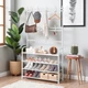 Вешалка-стойка для одежды и обуви Multifunctional Shoe & Hat Rack 80 х 25.5 х 170 см (R94054) Белый - изображение 2