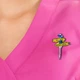 Значок (пин) BROCHE брошь бижутерия Медицина Пипетка разноцветный BRGV114789 - изображение 5