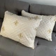 Подушка стеганая из натуральной овчины Leri Max Pure Wool 21509 70х50 см бежевая 5150431 - изображение 1