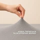Простынь трикотажная 180/200х200х35 см на резинке IDEIA, эластичная, трикотаж, хлопок серый/беж 5143407 - изображение 6