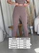 Лосины в рубчик женские Merlini Понто 600000284 4XL-5XL Бежевые (600000284_4) - изображение 3