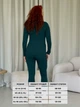 Лосины в рубчик на флисе зимние утепленные женские Merlini Труа 600000204 L-XL Зеленые (600000204_2) - изображение 7