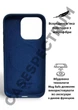 Чехол силиконовый OEG Shell Guard Silicone case with Magnetic Ring MagSafe для Apple iPhone 16 Pro Max 6,9” Denim - изображение 4